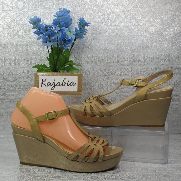 NURTURE Nude Wedges NWOT Size 8.5 - Picture 1 of 8